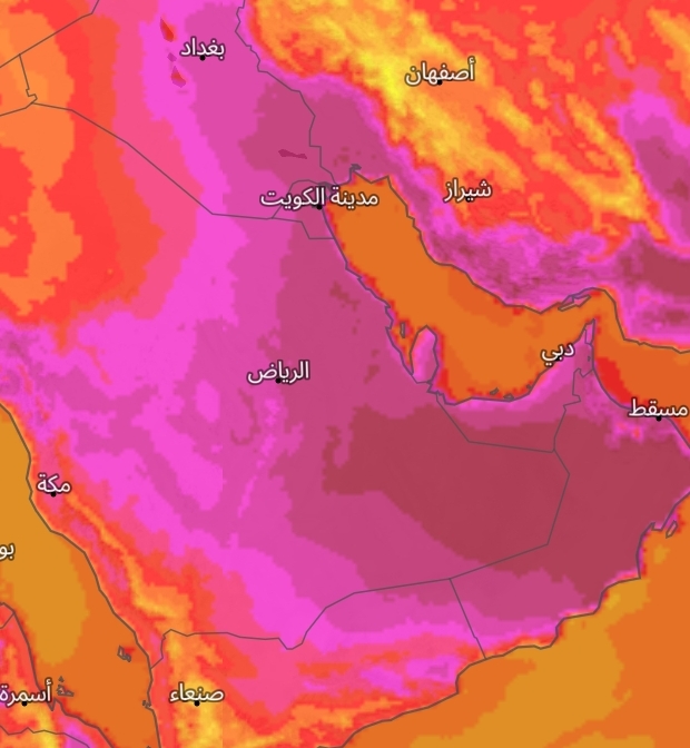 الخليج العربي يشتعل تحت القبة الحرارية..